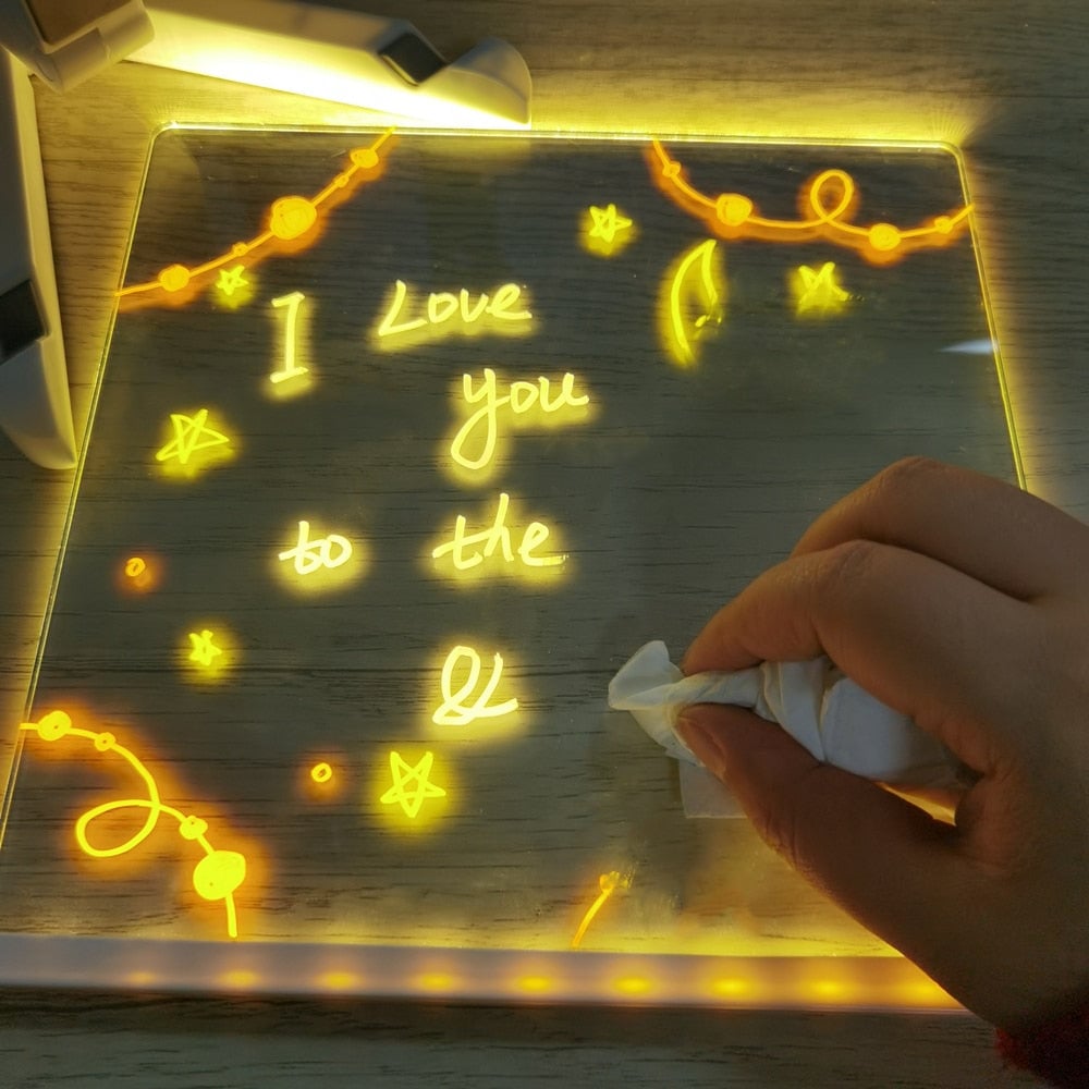 Belyst LED-ritplatta