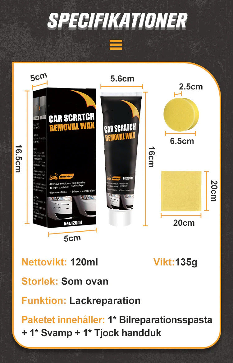 🚗Vax för reparation av bilrepor