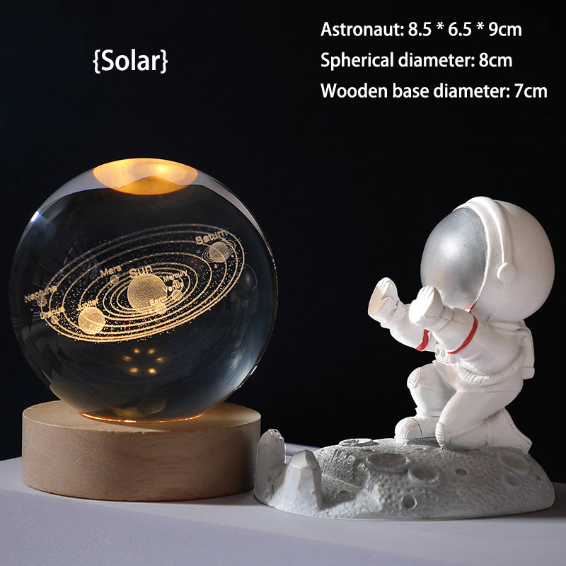 🥳2026 HOT SALE🥳💞50 000+ SÅLDA!💫🌌 Ta med galaxen in i ditt rum. 3D-kristallkula nattlampa – 50 % RABATT! ✨🌙