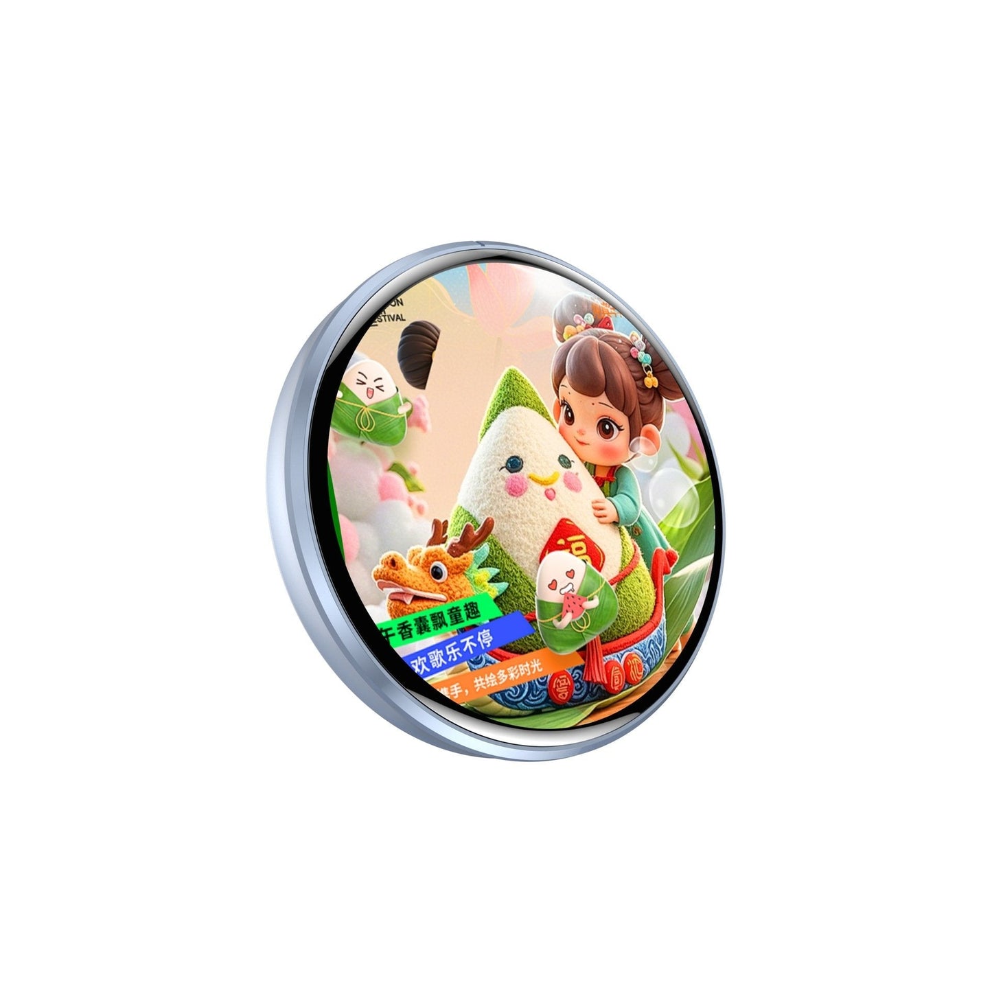 📱 Pixel Touch Digital Badge Screen – 📸 500 mAh lättviktig foto-/video-/GIF-pi
