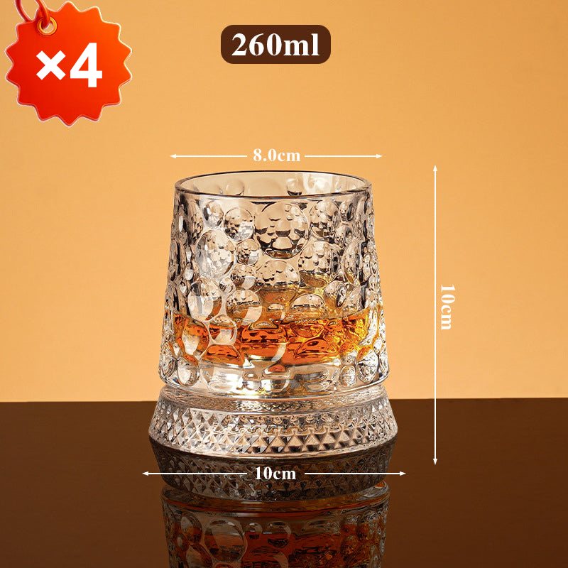 Unikt roterande dricksglas | ✨ Visuellt spektakulärt | 🎁 Perfekt present till whiskyälskare 🥃