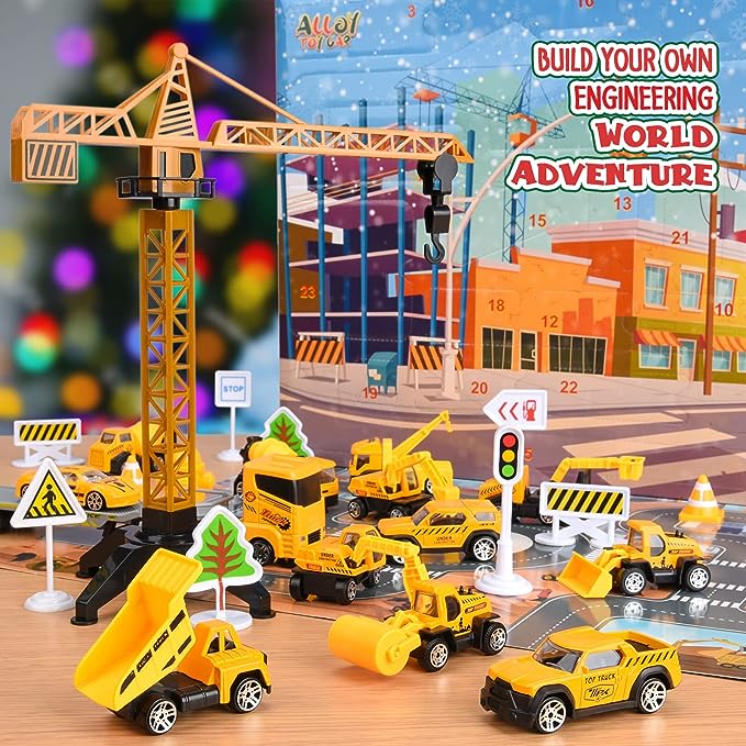 🎁Byggteknikfordon Adventskalender till jul