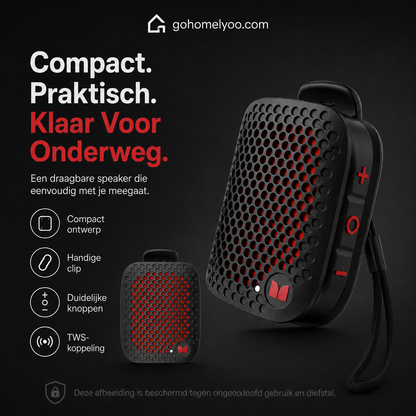 Vattentät Bluetooth-cykelhögtalare med monteringsfäste