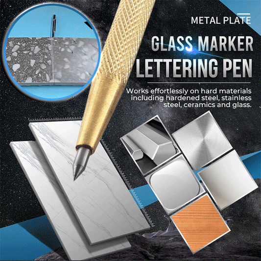 Metallplatta Glas Markerpenna Bokstäverpenna