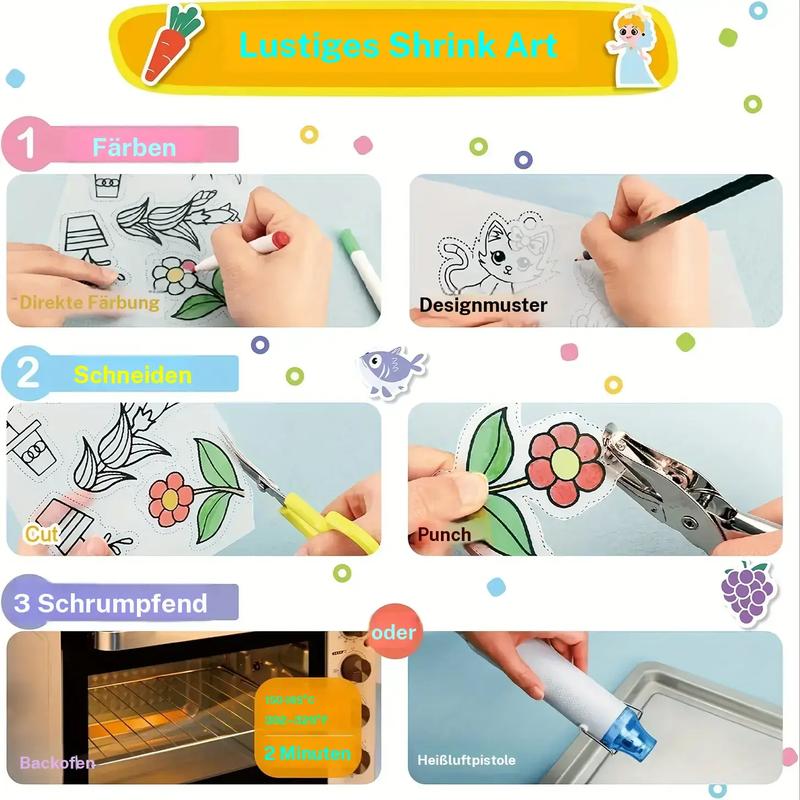DIY Shrinky Dinks nyckelringsset – kreativ barnaktivitet och perfekt som partygåva