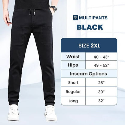 🔥HET FÖRSÄLJNING 50% RABATT🥰 MultiPants - slitstarka cargobyxor med hög stretch och flera fickor