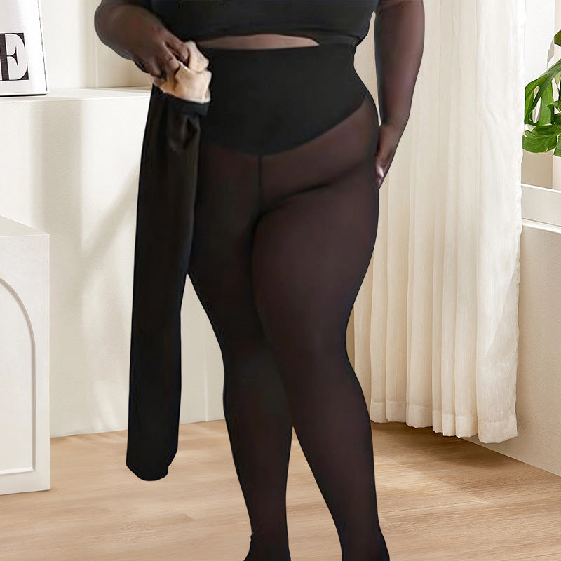 🔥Termiska formande tights för kvinnor med kompressionsmidjeband