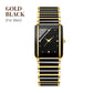 Fashion Ceramic Square Quartz Watch, klocka för par