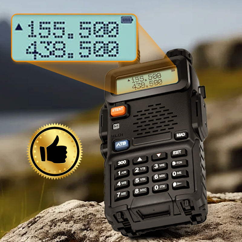 📡 UV-5R Hamradio Långdistans UV5R Two-Way Radio Dualband Walkie-Talkie