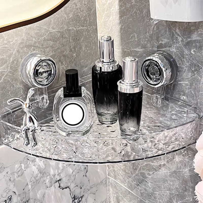 No-Drill Clear Wall Caddy: Borrfri, löstagbar, multifunktionell förvaring av trianglar och rektanglar