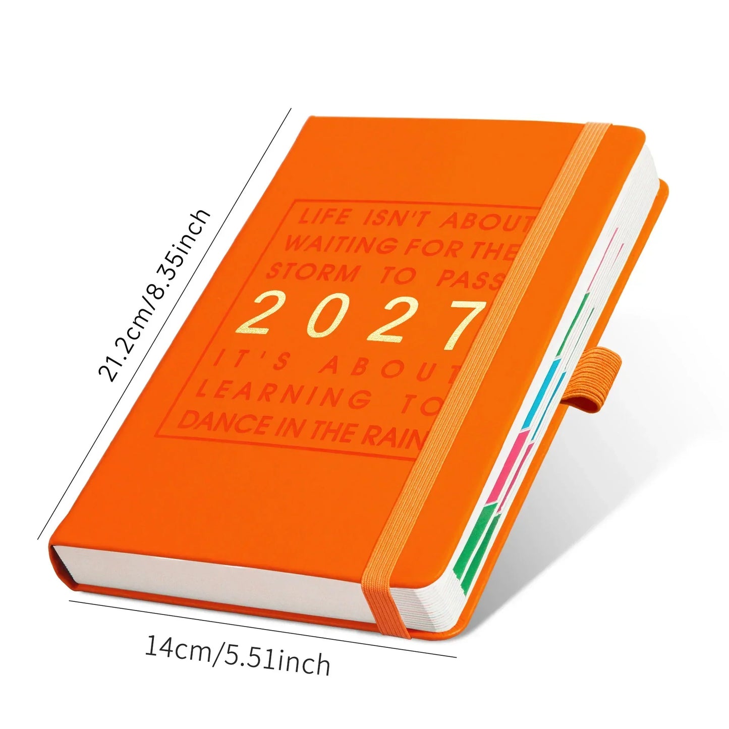 📅 En dag per ark, redo att fyllas – A5 2027 kalender med bläckvänligt papper