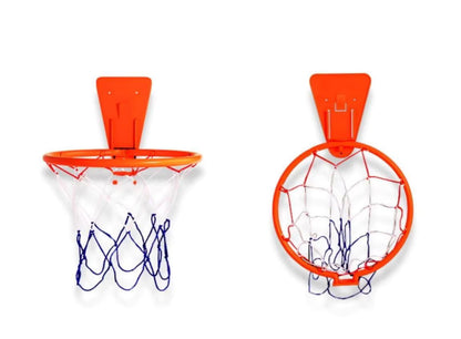 Väggmonterad självhäftande portabel basketkorg i plast för inomhus- och utomhusbruk, med tillbehör