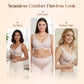 Jelly trådlös BH för kvinnor – Sömlös push-up bralette med djup V-ringning, perfekt för vardagen