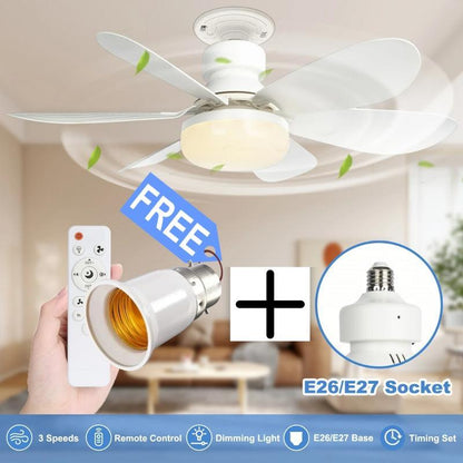 ⏳ SISTA DAGEN PÅ REA 49% RABATT 🔥 SmartBreez™ 40W LED-takfläkt med lampa – 20,5” ultratyst med fjärrkontroll 🎯 | E27 + GRATIS B22-adapter 🔌 | För sovrum 😴, kök 👩‍🍳 & garage 🛠️