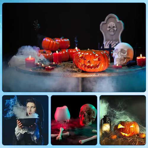 ⏳Tidsbegränsat specialerbjudande⏰ 12-LED ultraljudsdimskapare – Skapar sval dimma och färgglatt ljus – Perfekt för luftfuktare, fontäner eller Halloween-dekoration – går tyst i vatten 💧✨