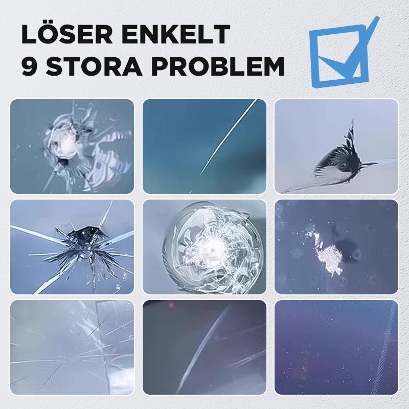 🔥Köp 1 få 1 gratis🔥🔧Sprickor Borta Glas Reparationssats💪