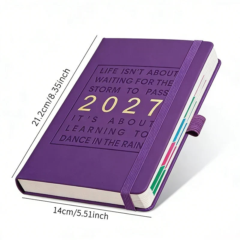 📅 En dag per ark, redo att fyllas – A5 2027 kalender med bläckvänligt papper