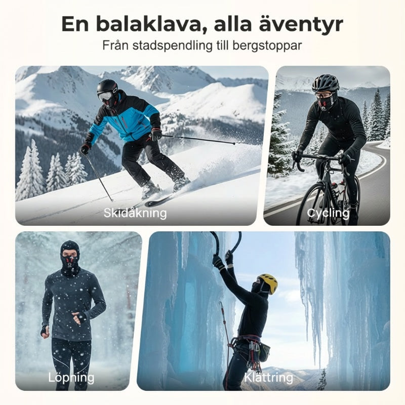 💥Årets slutrea – 50 % rabatt💞 Vindtät helmask för vinterbruk, unisex