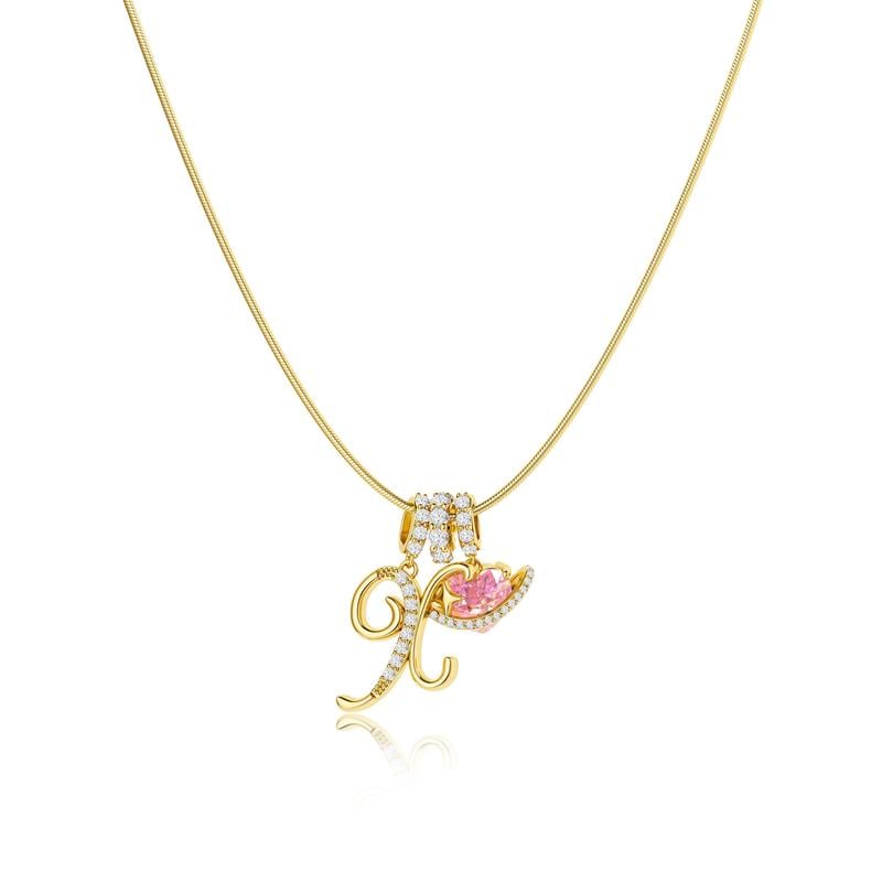 💖Sista dagen 49 % rabatt✨3-lagers halsband med initialer A-Z🎀