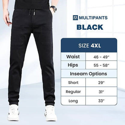 🔥HET FÖRSÄLJNING 50% RABATT🥰 MultiPants - slitstarka cargobyxor med hög stretch och flera fickor