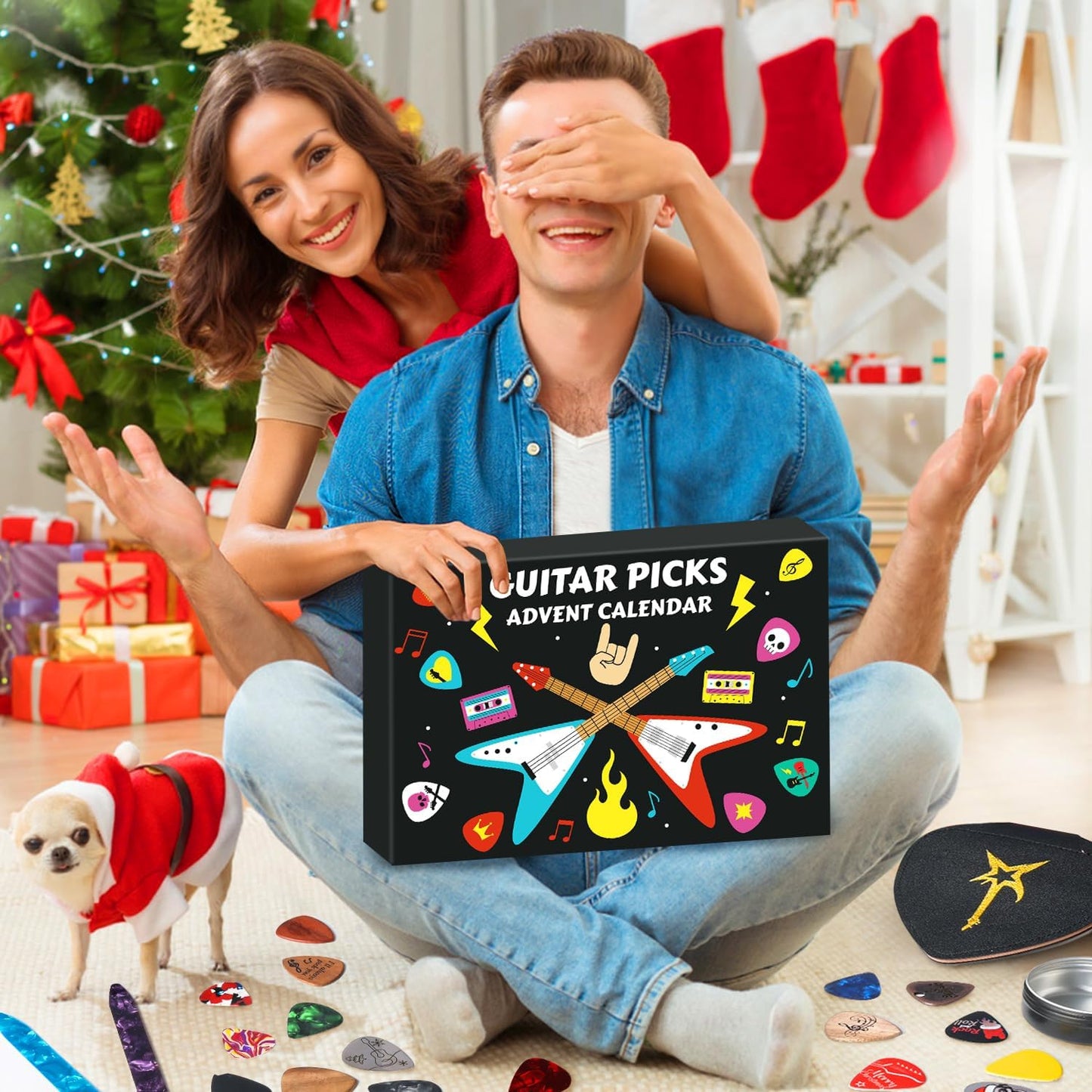 🔥SISTA DAGEN 50 % RABATT🎸Gitarrplektrum-adventskalender 2025🎁