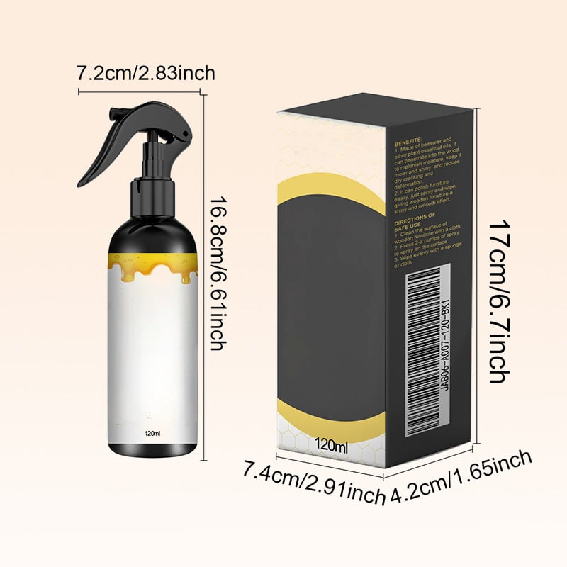 Naturlig balsamspray och reparationsbehandling med bivax