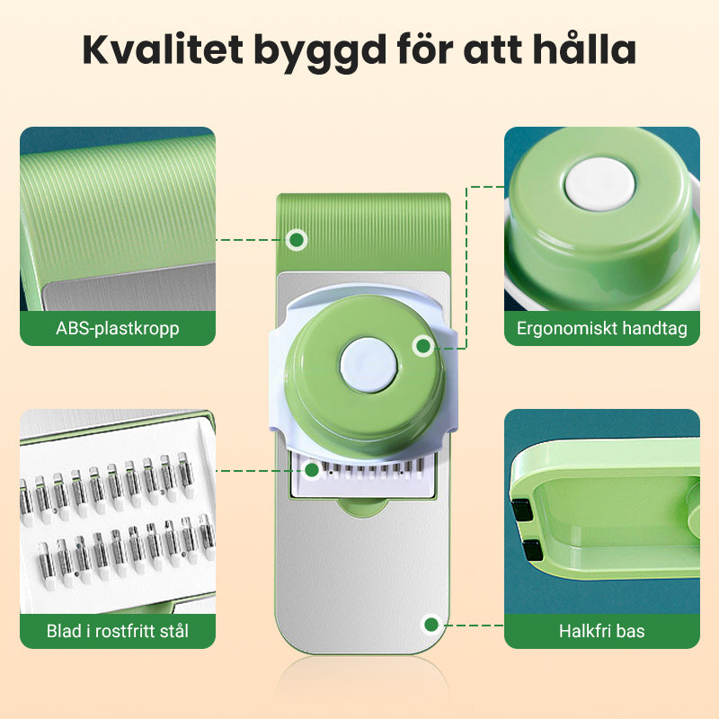 Multifunktionell grönsaksskärare