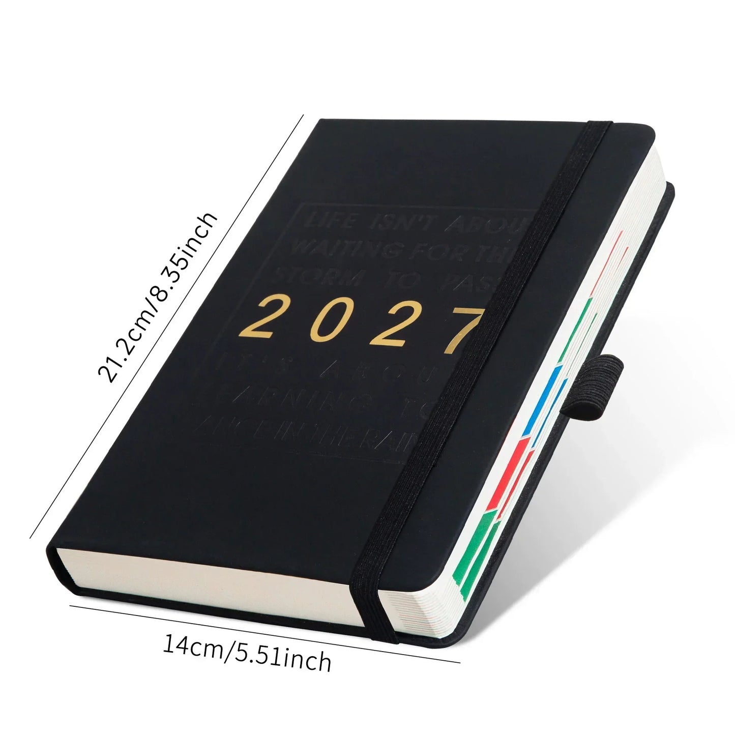📅 En dag per ark, redo att fyllas – A5 2027 kalender med bläckvänligt papper