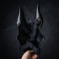 Egyptisk Anubis-mask: Handmålad schakalmask i konstgjord bladguld för cosplay och lyxig väggdekoration