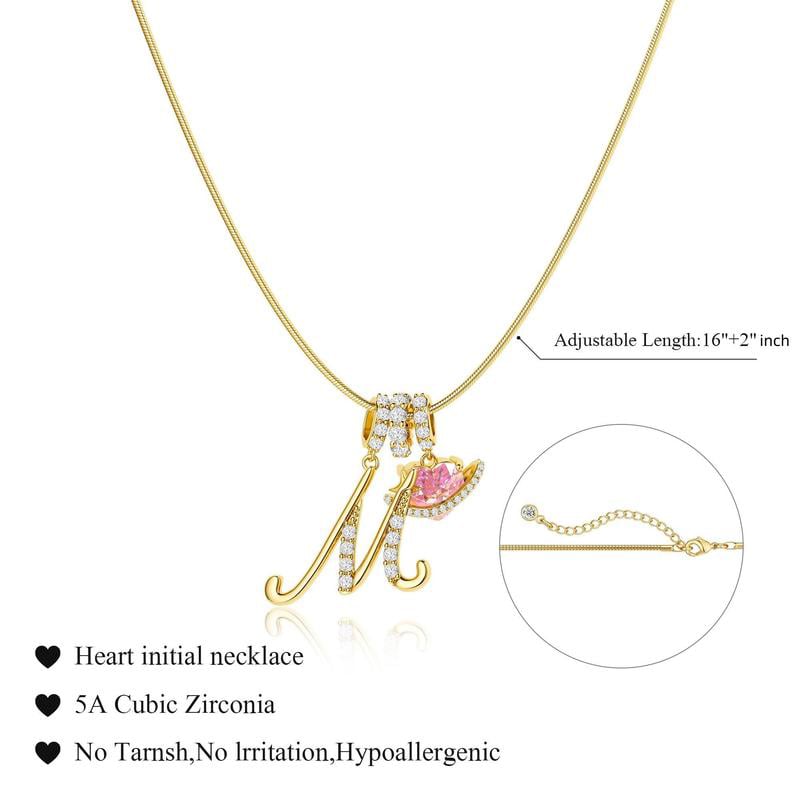 💖Sista dagen 49 % rabatt✨3-lagers halsband med initialer A-Z🎀