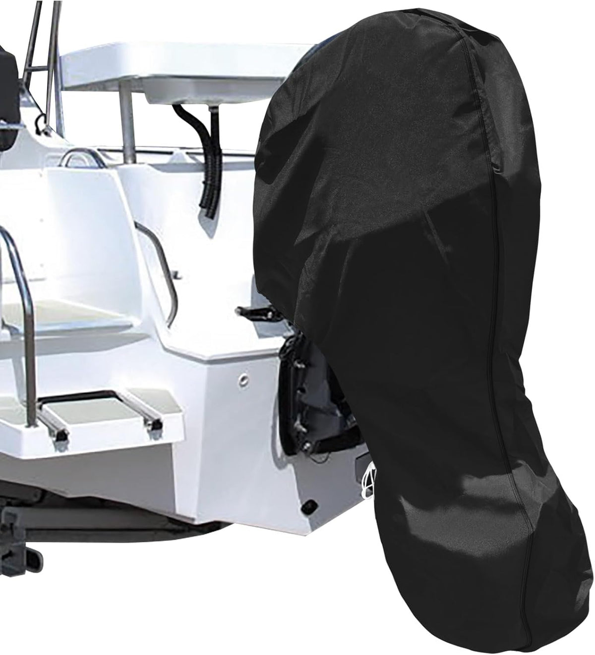 🚤❄️ 50 % RABATT – HELTÄCKANDE BÅTMOTORSKYDD I 420D OXFORD – SKYDDA UTOMBORDAREN MOT REGN, SNÖ & UV, UTAN VERKTYG! 🛡️