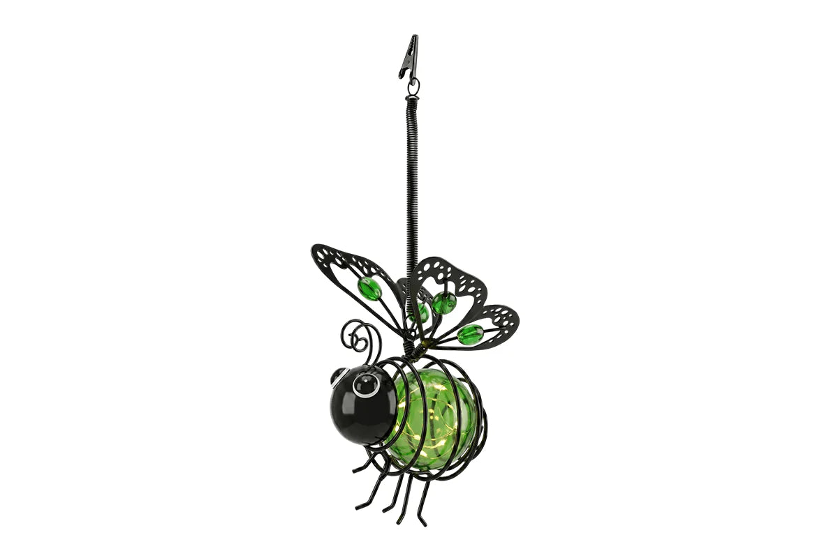 Solcellsdriven hängande bi-lampa