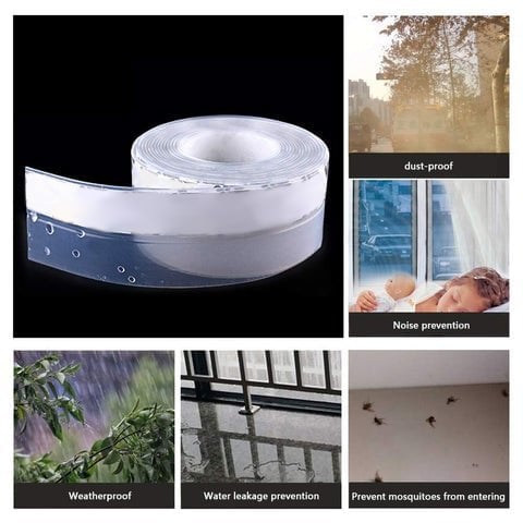 Tätningslist för Dörrar – Självhäftande Dragstopp & Isoleringstejp för Dörrar, Fönster och Duschdörrar