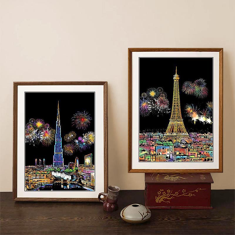 🧠🎨4-delars kreativt skrapmålningsset med verktyg（🚀55% rabatt）