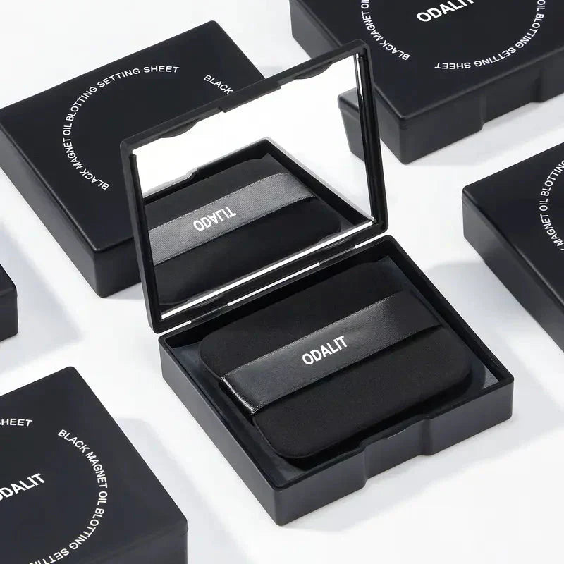✨️KÖP 1 FÅ 1 GRATIS✨️Svart magnetiskt oljeborttagningsark med puder Mer kontroll Olja Håller Fräsch 2-i-1-borttagningsark