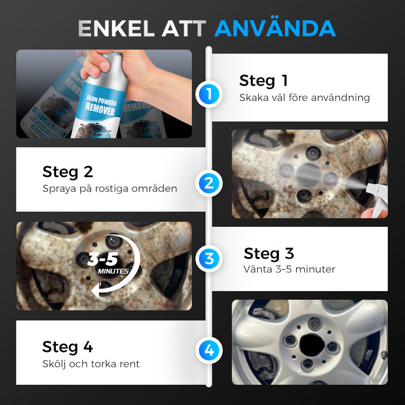 🎁🚗Bilrost och järnpartikelborttagningsspray✨🔥Köp 3 få 2 gratis