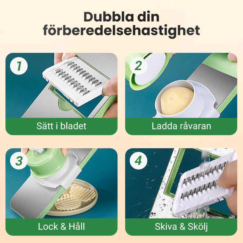 Multifunktionell grönsaksskärare