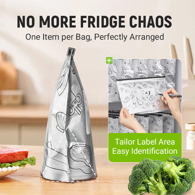 Förhindra att livsmedel förstörs - Freshness Seal-påsar