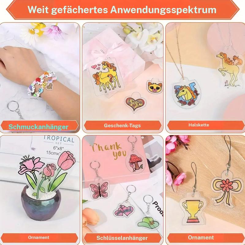 DIY Shrinky Dinks nyckelringsset – kreativ barnaktivitet och perfekt som partygåva