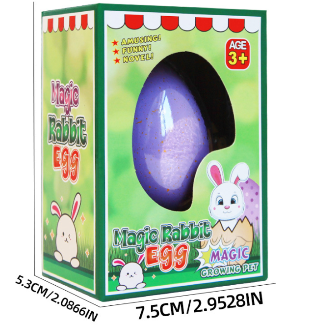 Magiskt kläckande kaninägg-leksak