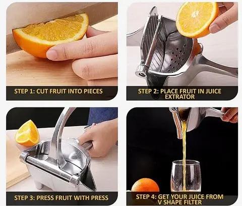 Manuell juicepress i aluminiumlegering för hushållsbruk