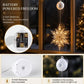⏳SISTA REA-DAGEN🎄❄️ DIY LED-sugkoppslampor med julsnöflingor ✨ | Batteridrivna, varmt och flerfärgat ljus, sugkoppslampor för fönster, juldekoration för hem och fest