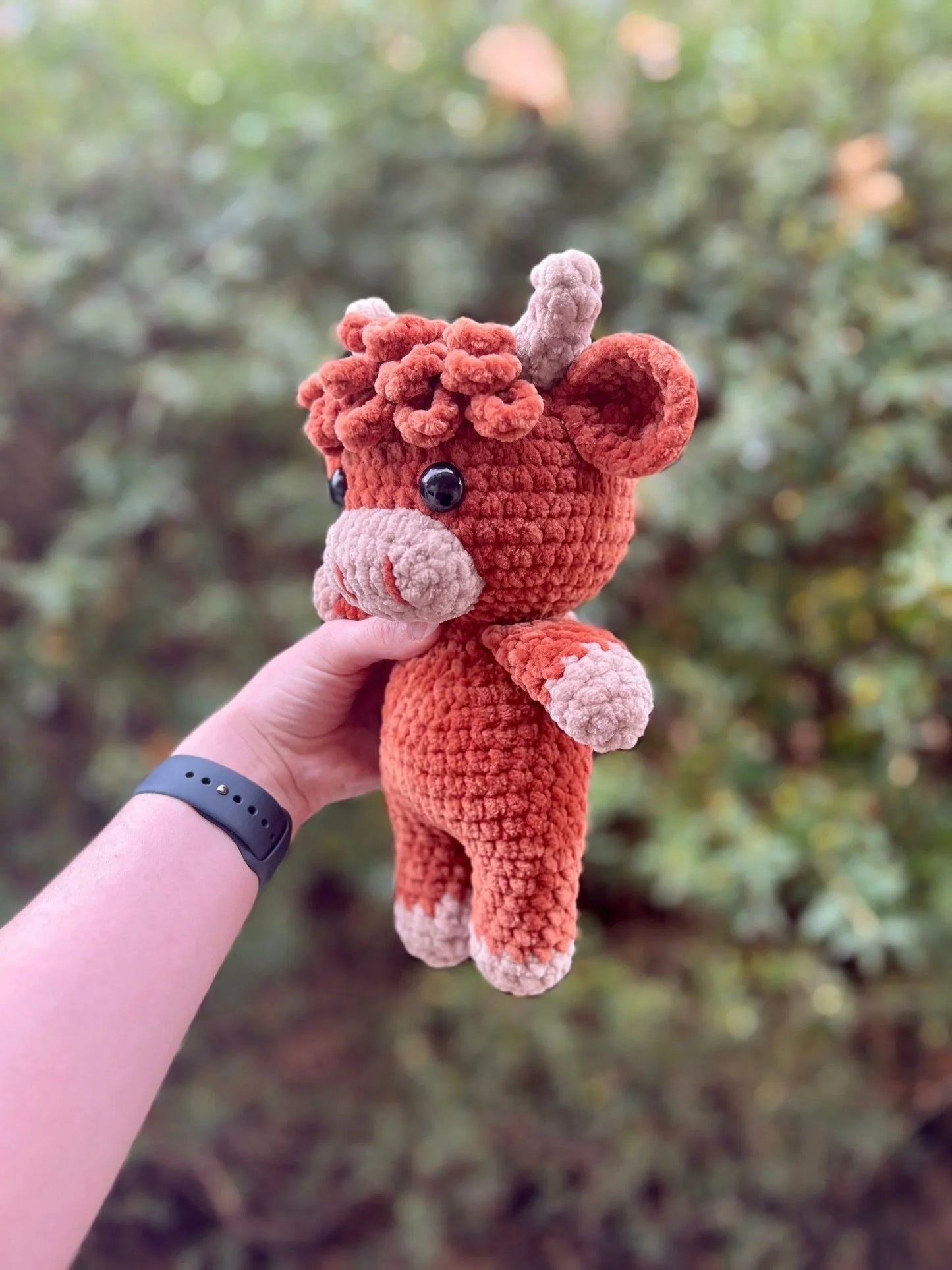 🎅Julförsäljning 50% rabatt!!🎄🔥Häkta Highland Cow Amigurumi Mönster🐮- DIY Kit & Färdig plysch