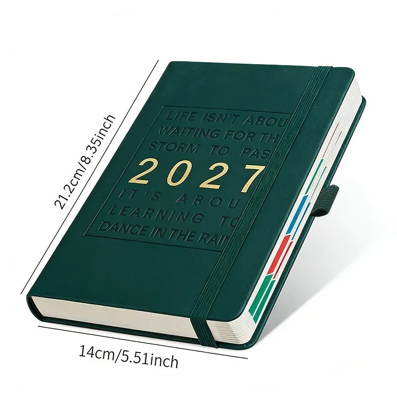 📅 En dag per ark, redo att fyllas – A5 2027 kalender med bläckvänligt papper