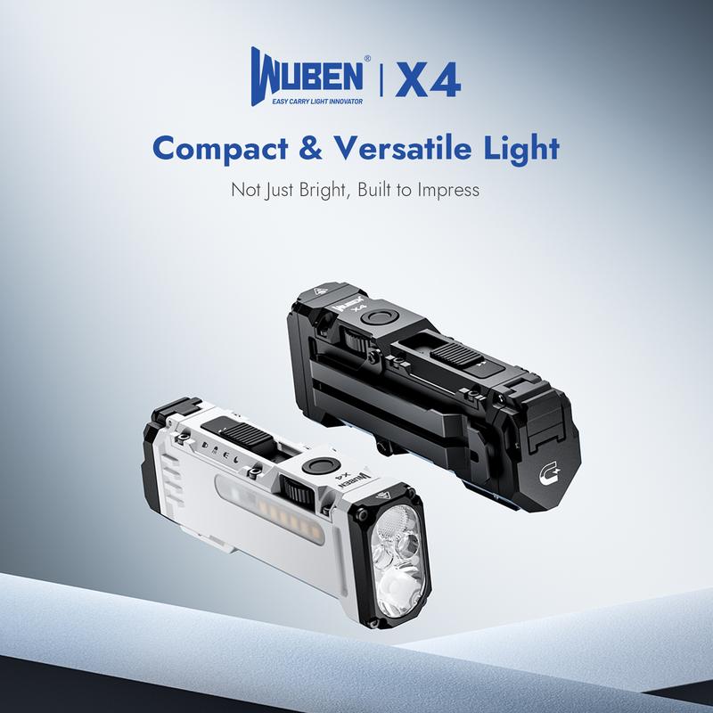 LED-arbetslampa med 180° roterbart huvud
