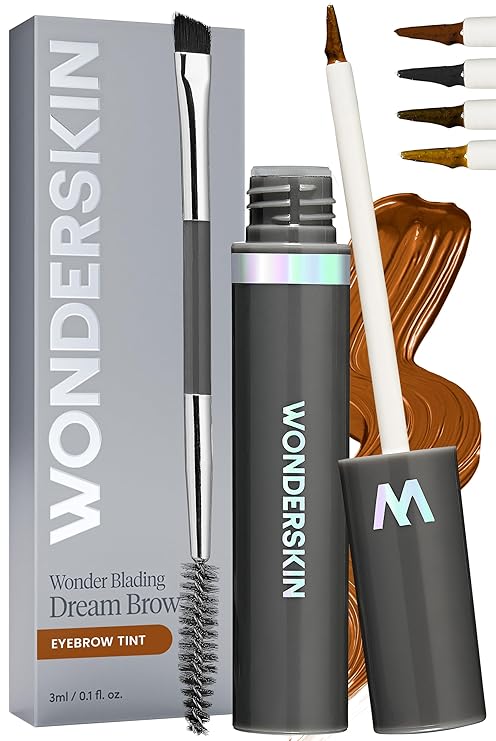 💜SISTA DAGEN – KÖP 1, FÅ 1 GRATIS!!💜 Wonderskin WONDER BLADING Dream Brow Gel Serum – Vattentålig, volymgivande, byggbar färg och vårdande serum för fylligare och friskare ögonbryn