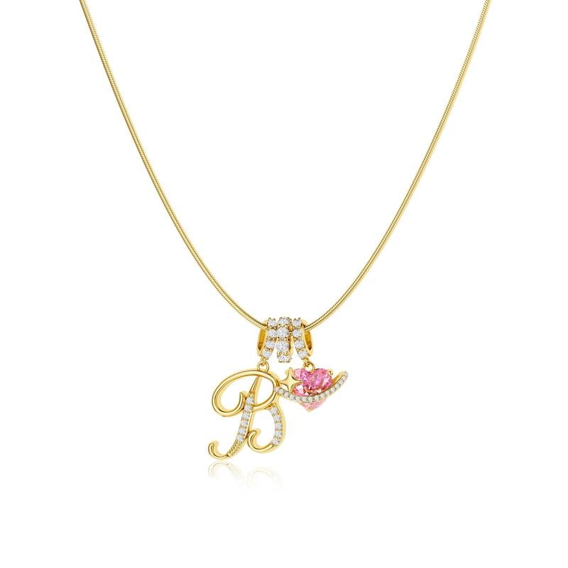 💖Sista dagen 49 % rabatt✨3-lagers halsband med initialer A-Z🎀