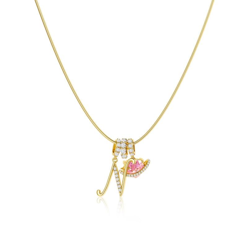 💖Sista dagen 49 % rabatt✨3-lagers halsband med initialer A-Z🎀