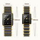 Fashion Ceramic Square Quartz Watch, klocka för par