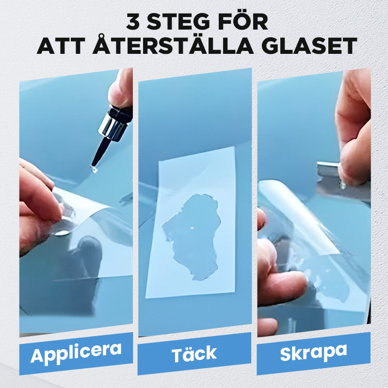 🔥Köp 1 få 1 gratis🔥🔧Sprickor Borta Glas Reparationssats💪